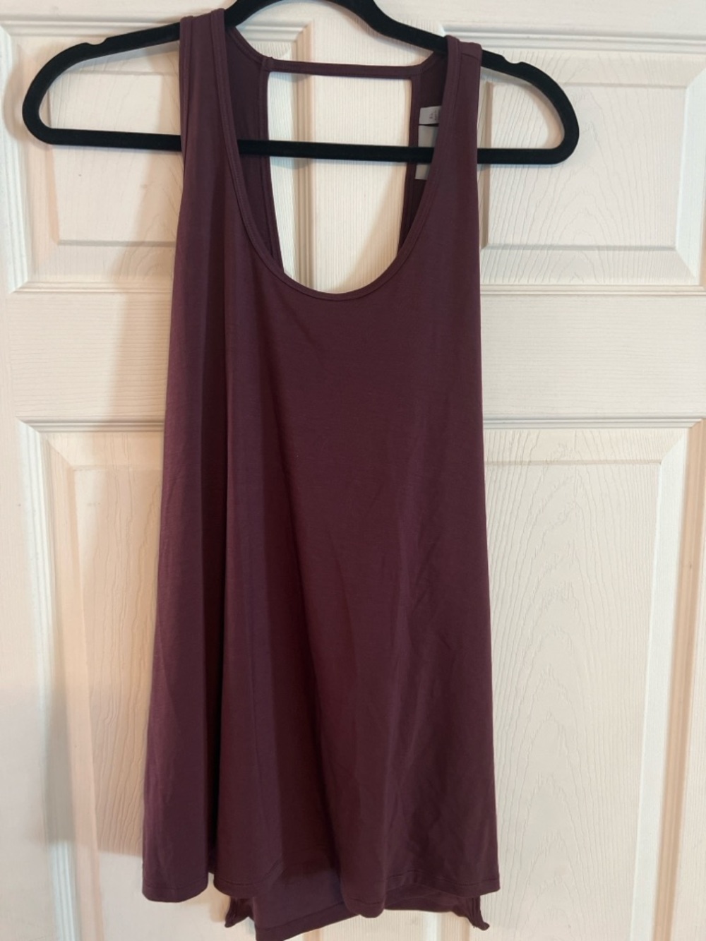 Athleta Essence Tie Back Tank XL Plum Purple NWT Workout Yoga Top